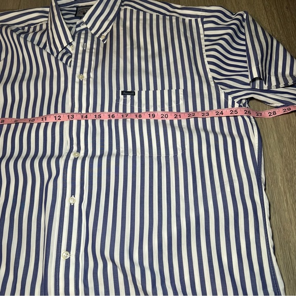 Faconnable Men's Button Down-Color Stripe Collared Shirt Cotton XLarge Casual - Picture 9 of 10